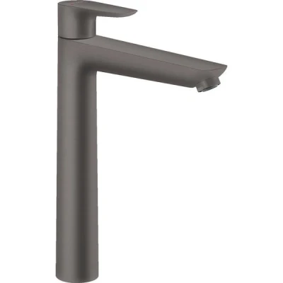 Afbeelding van Hansgrohe Talis E ééngreeps wastafelmengkraan 240 met pop up afvoergarnituur Brushed Black Chrome