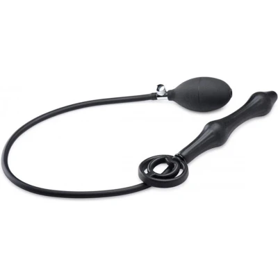 Afbeelding van XR Brands Inflatable Silicone Anal Plug + Cock and Ball Ring black