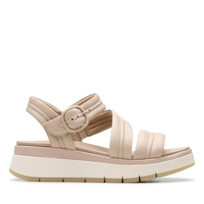 Afbeelding van Clarks Premium Toscaanse riempjessandalen voor dames, Zandleer, maat 40, 40 EU, EU