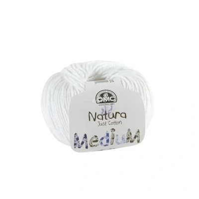Afbeelding van DMC Natura Wolbol, wit (01), 50 g