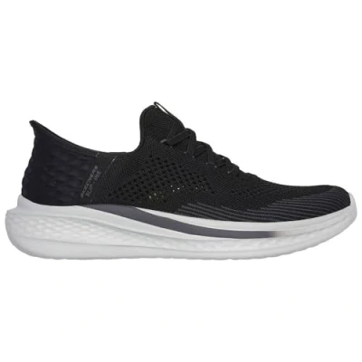 Afbeelding van Skechers Slade Sneakers laag black, Heren, Maat: 45, Black Textiel