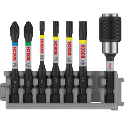 Afbeelding van Bosch Accessories 2608522327 Kruis bit PH 2, PZ T 15, 20, 25, 30 1 set(s)