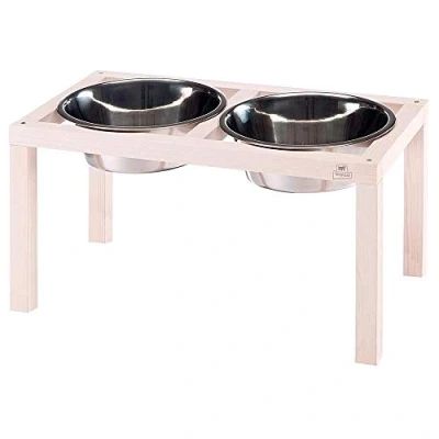 Afbeelding van Ferplast Hondenvoerbak / Hondenwaterbak Desco Wood Inhoud 5,6 L