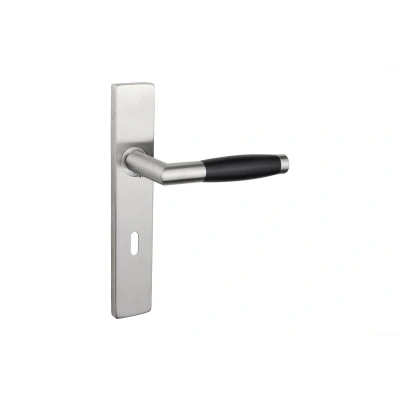 Afbeelding van Lavuzo deurkruk Ascoli RVS met rechthoekig schild SL72 Per set