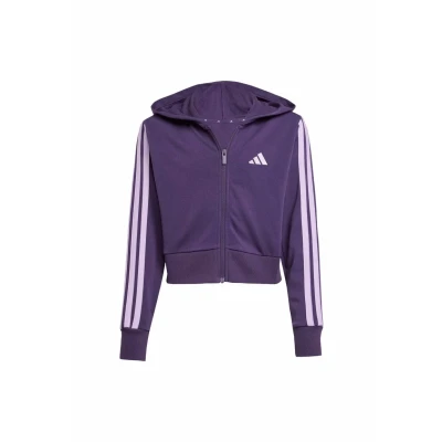 Afbeelding van adidas Sportswear Essentials Ritshoodie Kids Kinderen Paars 128