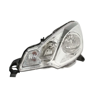 Afbeelding van ABAKUS 552 1134LMLDEM7 Koplampen Links H7, H1 Chroom Transparent Met regelmotor voor LWR PX26d, P14.5s CITROËN: C3 II