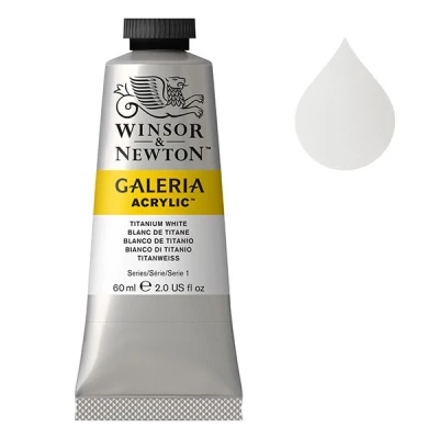 Image de Winsor &amp; Newton Galeria peinture acrylique (60 ml) 644 blanc de titane