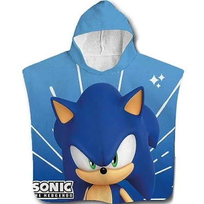 Afbeelding van Sonic The Hedgehog microfibre poncho towel