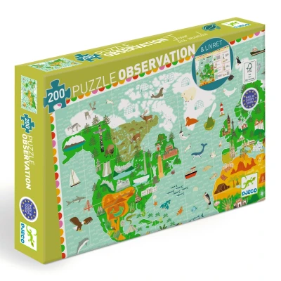 Afbeelding van Djeco puzzel reis rond de wereld 200st