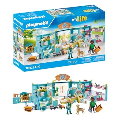 Image de Playmobil My Life 71742 Hôtels des animaux soigneurs accessoires