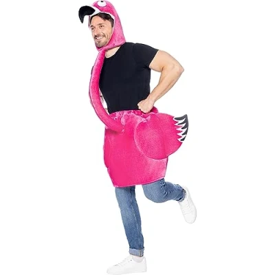 Afbeelding van Funidelia Flamingo Kostuum voor vrouwen en mannen Dieren, Volwassenen Accessoire verkleedkleding rekwisieten Halloween, carnaval &amp; feesten Maat Standaard Roze