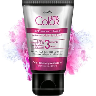 Afbeelding van Joanna Ultra Color coloring Conditioner Pink Shades Blond 100G