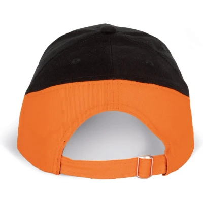 Afbeelding van K up Racing Tweekleurige pet 6 Panelen KP045 Black / Orange