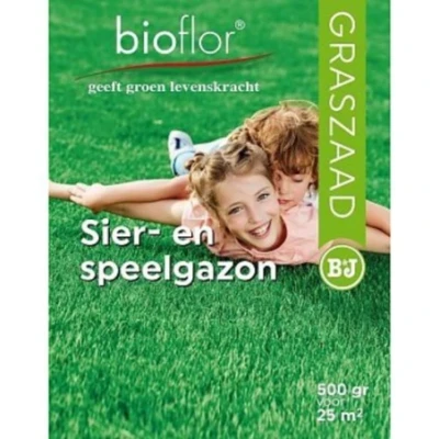 Afbeelding van Bioflor graszaad sier en speelgazon 25 m2