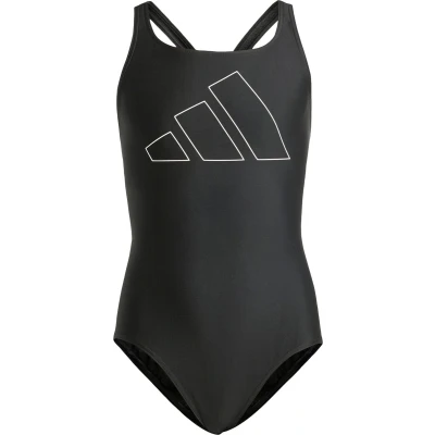 Afbeelding van adidas Performance Big Bars Badpak Kids Kinderen Zwart 140