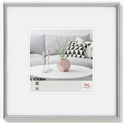 Afbeelding van walther design KS660H Galeria, kunststof lijst 60x60 cm, zilver metallic