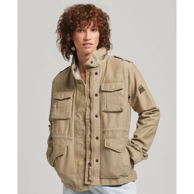 Afbeelding van Superdry Vintage M65 Lichte jas, Dames, Maat: 38, Canyon sand