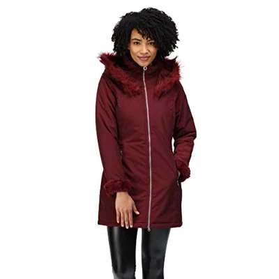 Afbeelding van De Regatta Myrcella Parka jas dames waterdicht ademend Donkerrood