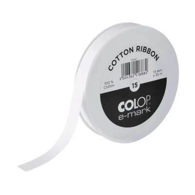 Image de COLOP e mark ruban en coton 15 mm x 25 m