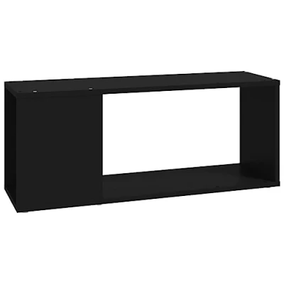 Afbeelding van vidaXL TV kast, zwart, 80 x 24 32 cm, bewerkt hout