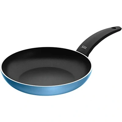 Afbeelding van Silit Belluna Inductie koekenpan 24 cm blauw met aluminium coating en kunststof handvat