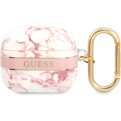 Afbeelding van Guess AirPods 3 Marmerlook Roze