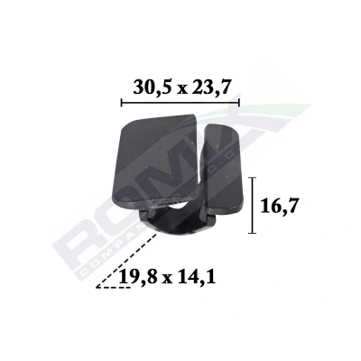 Afbeelding van ROMIX C70626 Clip, sier /beschermingslijst