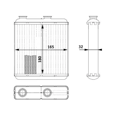 Afbeelding van MAHLE ORIGINAL AH 81 000P Warmtewisselaar