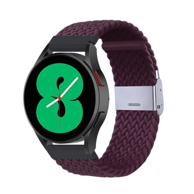 Afbeelding van Braided nylon bandje Donkerpaars Xiaomi Mi Watch / S1 Pro Active S2