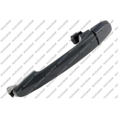 Afbeelding van PRASCO TY3508001 Deurgrepen Buiten, Rechts voor Zwart Glad TOYOTA: Corolla IX Hatchback