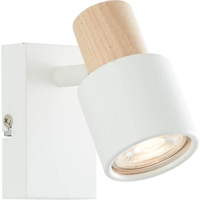 Afbeelding van Brilliant Pini 10145/75 Wandlamp GU10 Wit, Hout