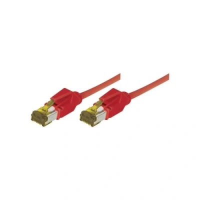 Afbeelding van Tecline Patchkabel S/FTP, PiMF, Cat 6a, rood, 2,0 m Voor 10 Gigabit/s, halogeenvrij, met Draka kabel en (S/FTP, CAT6a, 2 m), Netwerkkabel