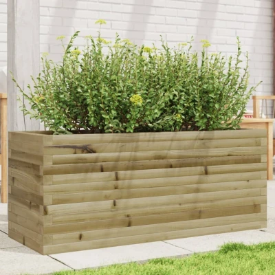 Afbeelding van Plantenbak 110x40x45,5 cm geïmpregneerd grenenhout