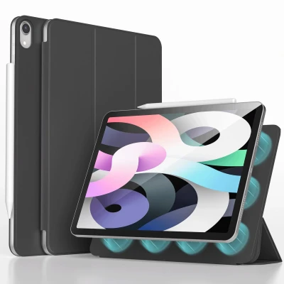 Afbeelding van iMoshion Tablet Hoes Geschikt voor iPad Air 4 (2020) / 5 (2022) /iPad 11 inch (2024) M2 Magnetic Bookcase Zwart