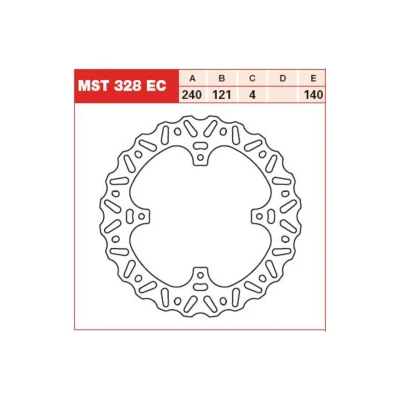 Afbeelding van TRW MST328EC Remschijf 240 4