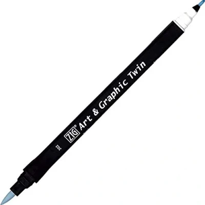 Afbeelding van ZIG Art &amp; Graphic Twin Tip brush marker Haze Blue