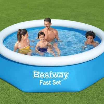 Afbeelding van Bestway Zwembad Fast Set opblaasbaar rond 244x66 cm 57265