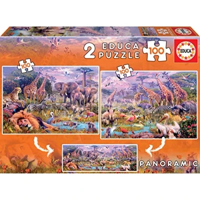 Afbeelding van Educa Wildlife 2 in 1