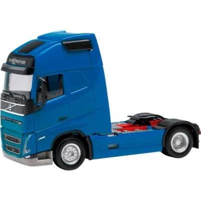 Afbeelding van Herpa schaalmodel Volvo vrachtwagen FH Gl. XL, blauw schaal 1:87 lengte 7cm