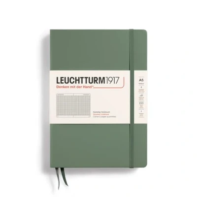 Afbeelding van Leuchtturm1917 Notitieboek Medium Smooth Colors Olive Geruit Schrijfgerei 4004117609404