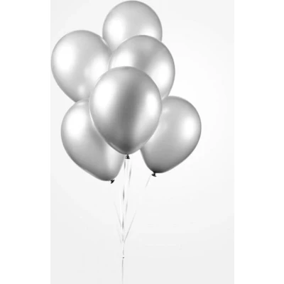Afbeelding van Zilveren ballonnen metallic 30cm 50 stuks