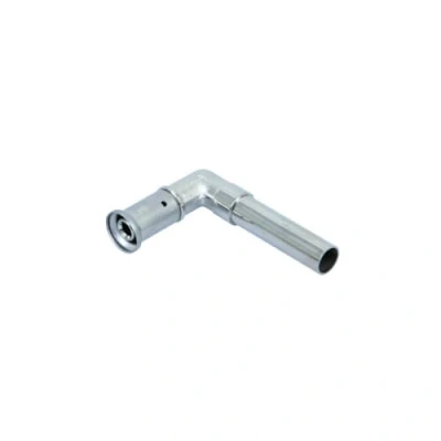 Afbeelding van Henco Press Standaard perskoppeling knie 16 x 15 met 20 cm aangelaste