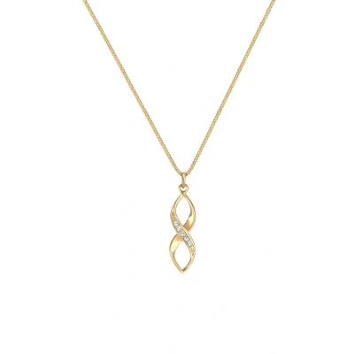 Afbeelding van Elli Halsketting Infinity voor Dames versierd met kristallen in 925 sterling zilver