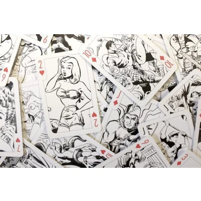 Afbeelding van Colour In Speelkaarten Amazing Action Comics