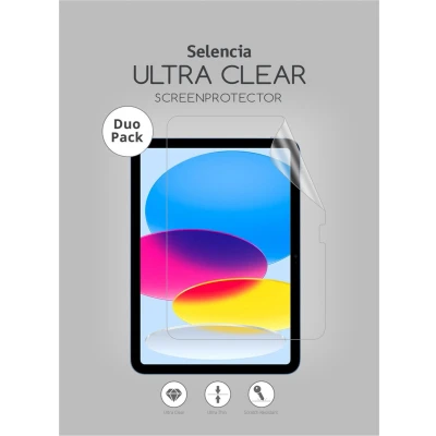 Afbeelding van Selencia Screenprotector Geschikt voor iPad 10.9 (2022) Duo Pack Ultra Clear tablet