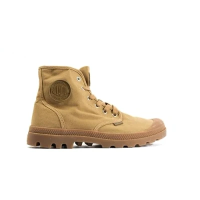 Afbeelding van Palladium Sneakers hoog, Maat: 41.5, Olive Textiel