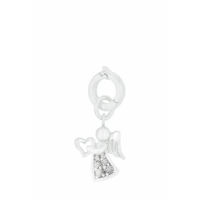 Afbeelding van amor Zirkonia Synth Engel Hanger, Dames, Maat: One Size, Silber