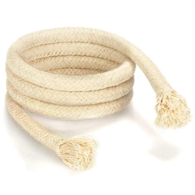 Afbeelding van COM FOUR® De lont voor olielampen kan op maat worden gesneden reservelont tuinfakkels (100 cm x 8 mm)