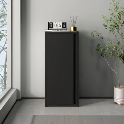 Afbeelding van Metalen kast Burlöv 88x40x35 cm zwart