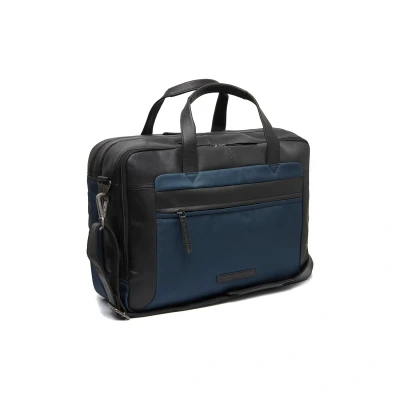 Afbeelding van Leren Laptoptas Navy Nivano 17 Inch Laptopvak The Chesterfield Brand